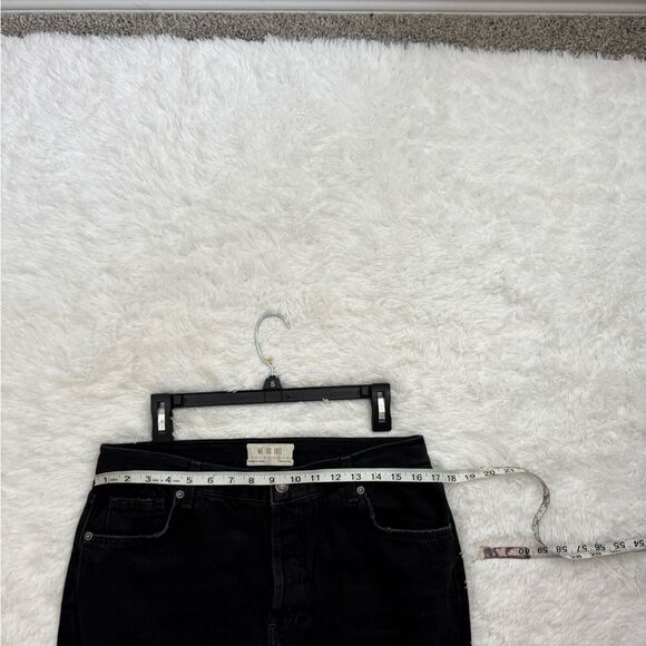 We The Free Maggie Mid Rise Jeans Washed Black Distressed Size 30 - Picture 7 of 9
